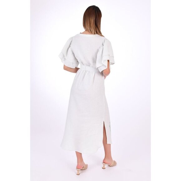 Fanm Mon Yeliz Dress Mint Green Womens Size Small - Picture 4 of 10